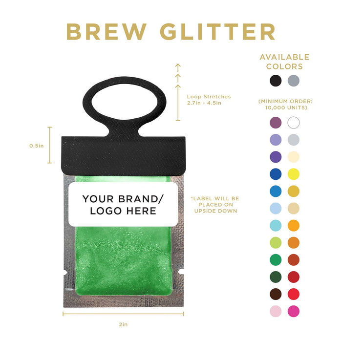 Green Brew Glitter® Necker | Private Label-Brew Glitter®