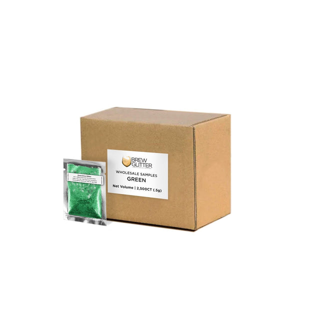 Green Brew Glitter Sample Packs by the Case-Brew Glitter®