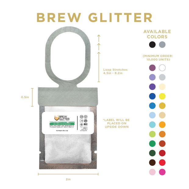 Green Color Changing Brew Glitter® Necker | Wholesale-Brew Glitter®