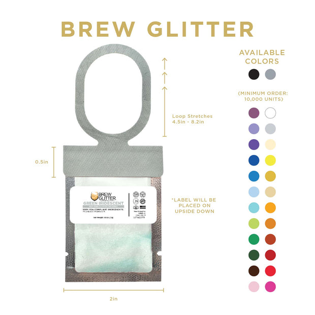 Green Iridescent Brew Glitter® Necker | Wholesale-Brew Glitter®