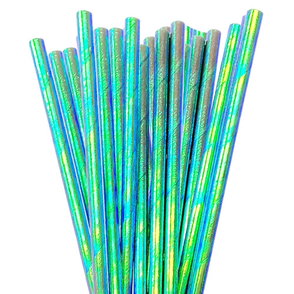 Green Iridescent Stirring Straws-Brew Glitter®