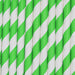 Green & White Candy Cane Stripe Stirring Straws-Brew Glitter®