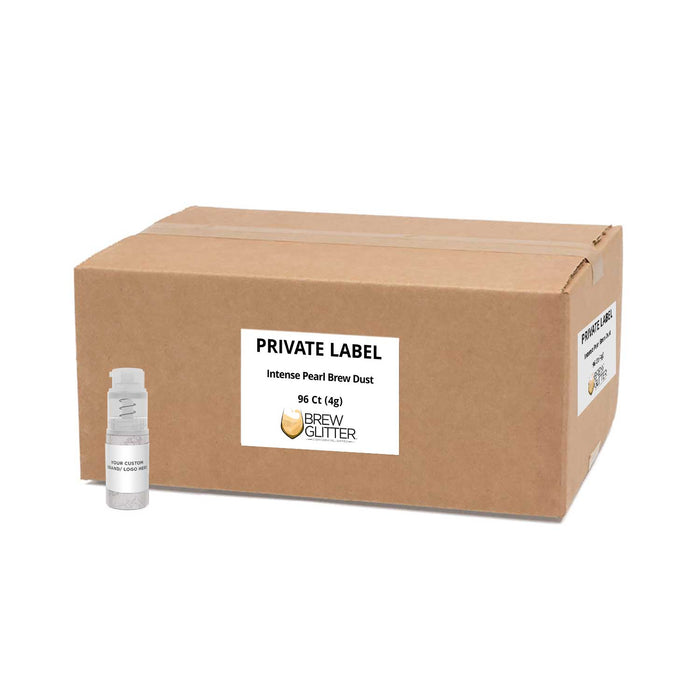 Intense Pearl White Brew Dust Private Label | 4g Spray Pump-Brew Glitter®