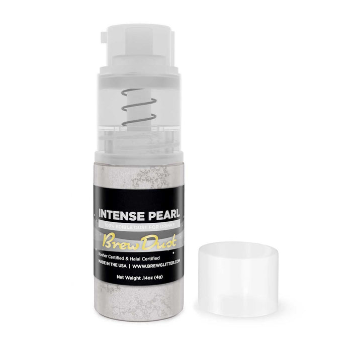 Intense Pearl White Edible Brew Dust | Mini Spray Pump-Brew Glitter®