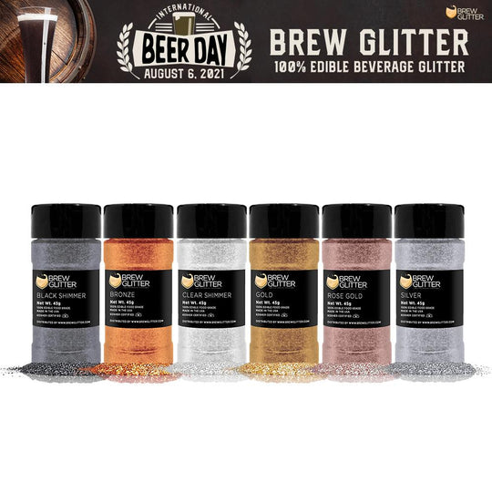 International Beer Day Brew Glitter Shaker Combo Pack A (6 PC SET)-Brew Glitter®