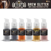 International Beer Day Brew Glitter Spray Pump Combo Pack A (6 PC SET)-Brew Glitter®