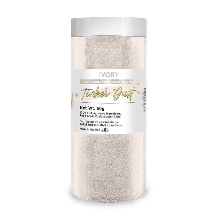 Ivory Tinker Dust Food Grade Edible Glitter | Bulk Sizes-Brew Glitter®
