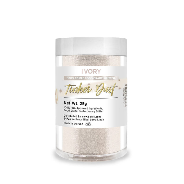 Ivory Tinker Dust Food Grade Edible Glitter | Bulk Sizes-Brew Glitter®