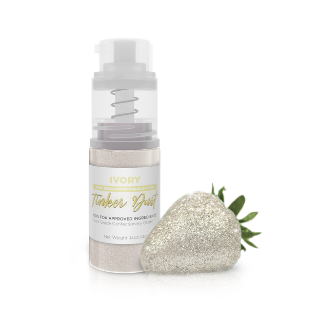 Ivory Tinker Edible Glitter Spray 4g Pump | Tinker Dust®-Brew Glitter®