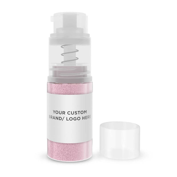 Light Pink Brew Glitter Mini Spray Pump by the Case | Private Label-Brew Glitter®