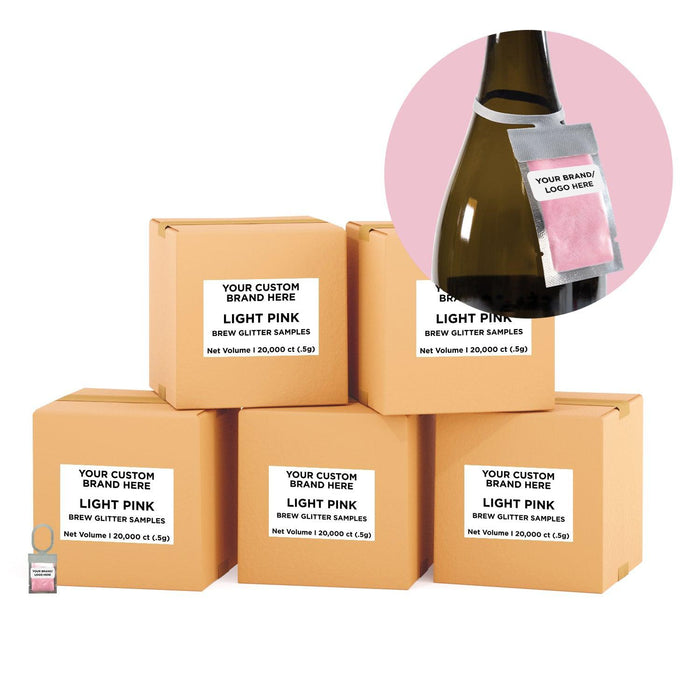 Light Pink Brew Glitter® Necker | Private Label-Brew Glitter®