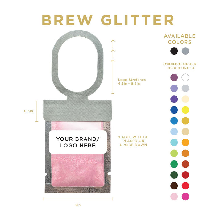 Light Pink Brew Glitter® Necker | Private Label-Brew Glitter®