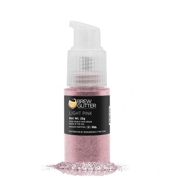 Light Pink Brew Glitter Spray Pump by the Case | Private Label-Brew Glitter®