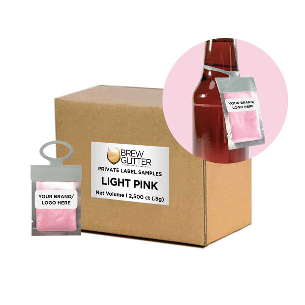 Light Pink Brew Glitter® Necker | Private Label-Brew Glitter®