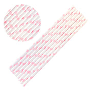 Light Pink Heart Polka Dot Stirring Straws | Bulk Sizes-Brew Glitter®