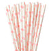 Light Pink Heart Polka Dot Stirring Straws-Brew Glitter®