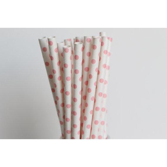 Light Pink Polka Dot Stirring Straws-Brew Glitter®