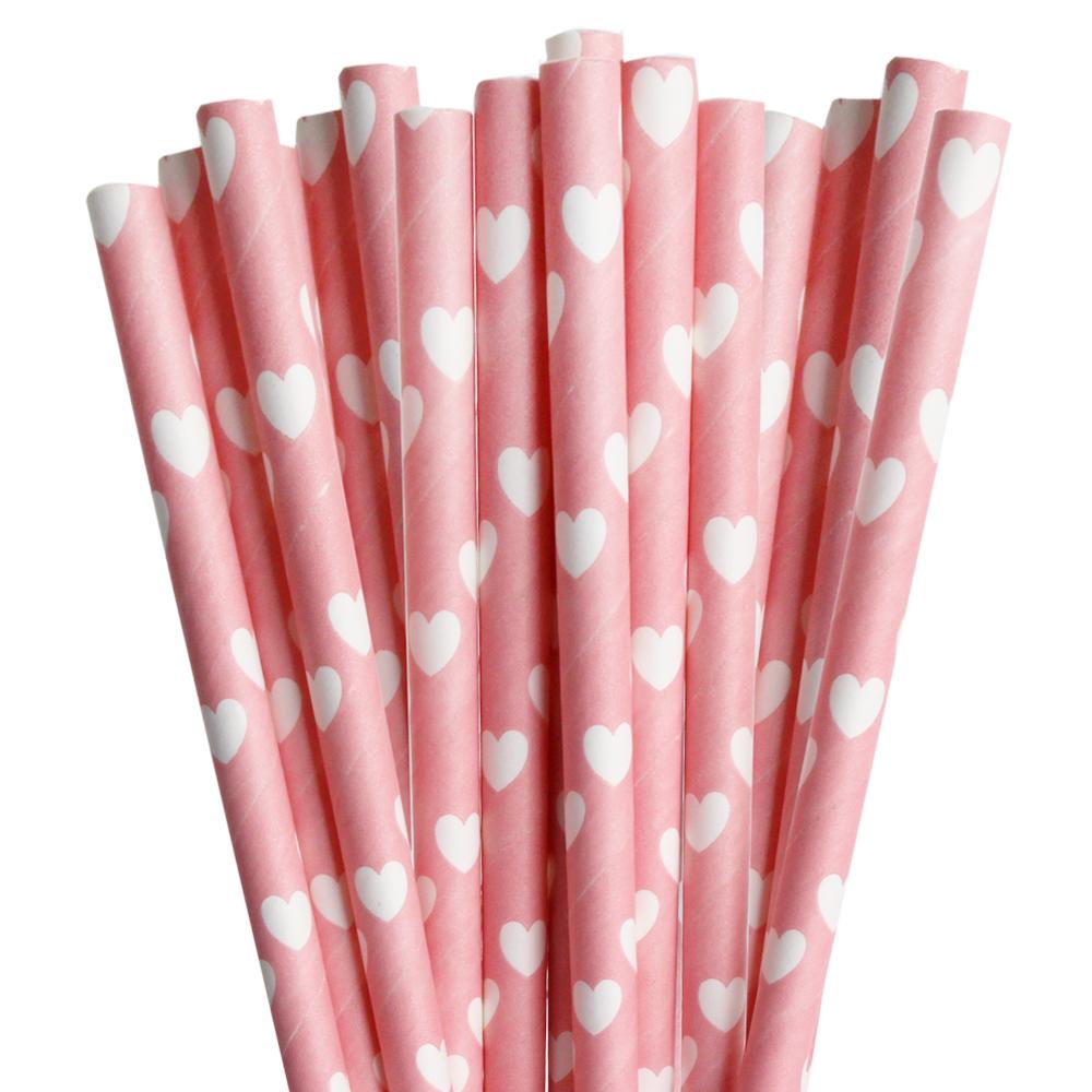 Buy Light Pink Heart Polka Dot Stirring Straws, Bulk Sizes, $$69.95 USD