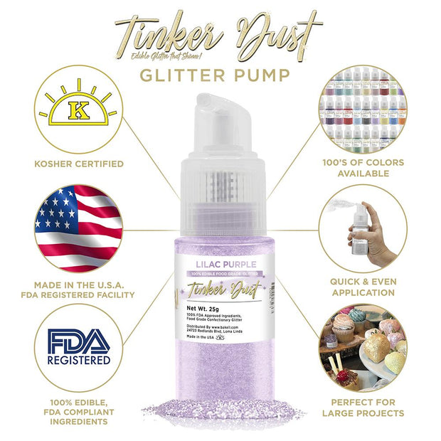 Lilac Purple Tinker Dust Spray Pump by the Case | Private Label-Brew Glitter®