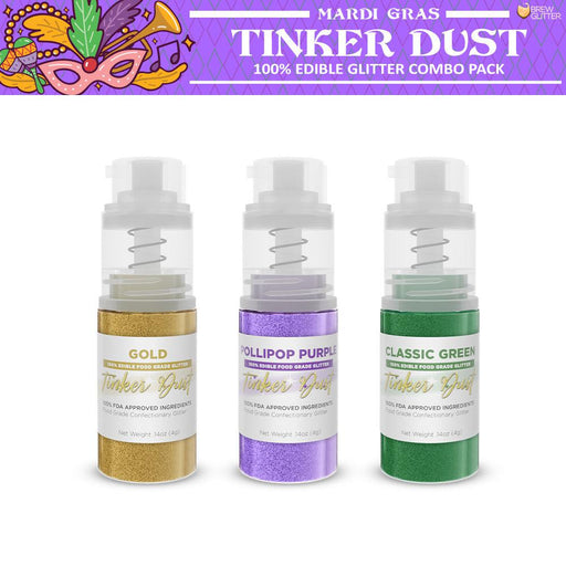 Mardi Gras Tinker Dust "Masquerade" Combo Pack (3 PC SET)-Brew Glitter®