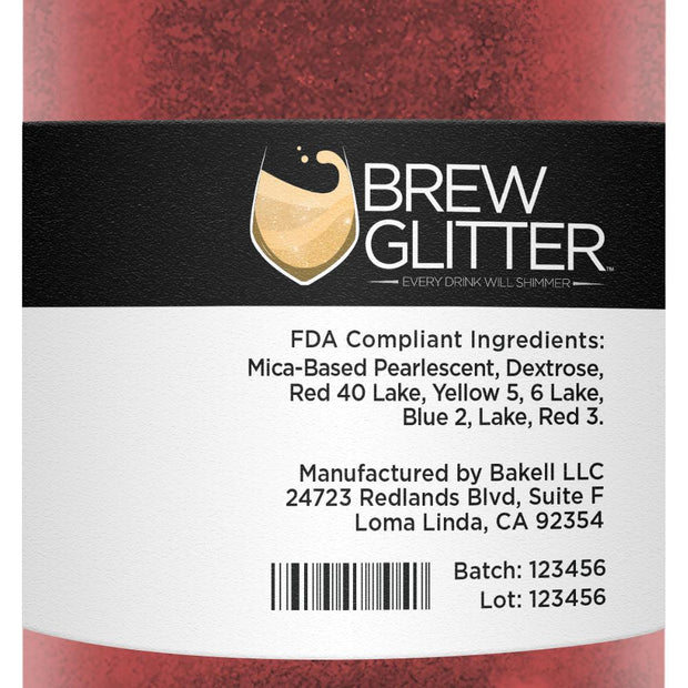 Maroon Red Brew Glitter | Bulk Sizes-Brew Glitter®
