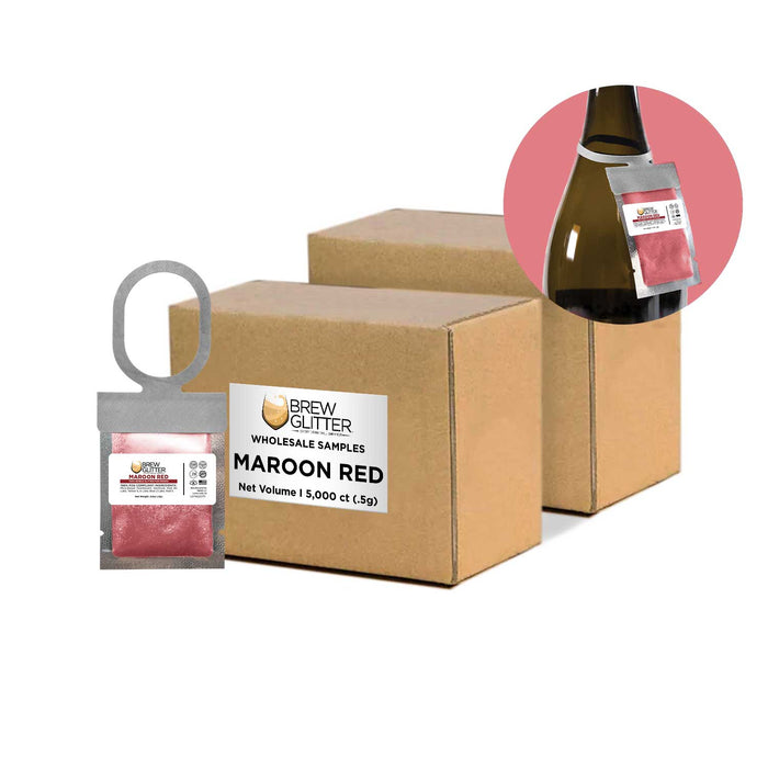Maroon Red Brew Glitter® Necker | Wholesale-Brew Glitter®