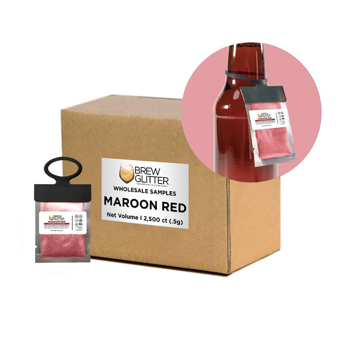 Maroon Red Brew Glitter® Necker | Wholesale-Brew Glitter®