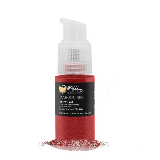 Maroon Red Brew Glitter Spray Pump by the Case | Private Label-Brew Glitter®