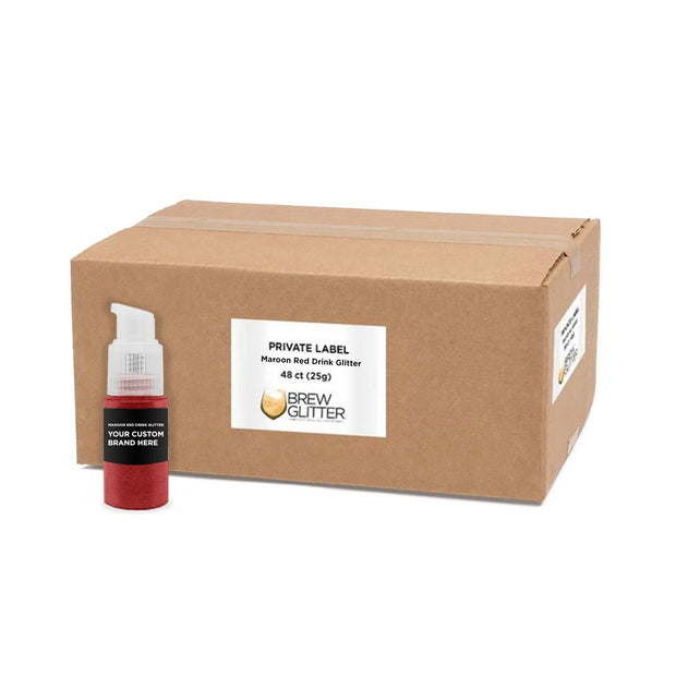 Maroon Red Brew Glitter Spray Pump by the Case | Private Label-Brew Glitter®