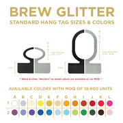Maroon Red Brew Glitter® Necker | Private Label-Brew Glitter®
