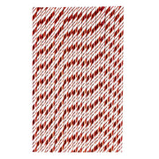 Metallic Red Candy Cane Stripe Stirring Straws | Bulk Sizes-Brew Glitter®