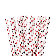 Metallic Red Hearts Stirring Straws-Brew Glitter®