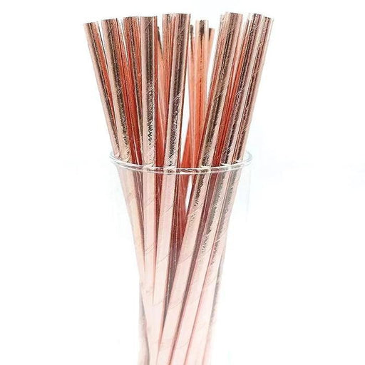 Metallic Rose Gold Stirring Straws | Bulk Sizes-Brew Glitter®