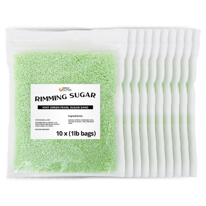 Mint Green Cocktail Rimming Sugar | Bulk Sizes-Brew Glitter®