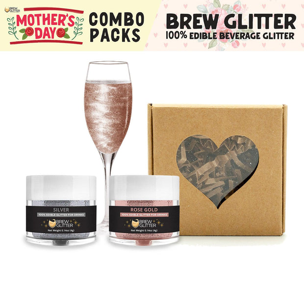 Brew Glitter - Light Pink (4g 1x Shaker Jar) | Enchanting Edible Glitter  for Beer, Cocktails and Mocktail Beverages!