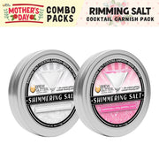 Mother's Day Shimmering Cocktail Rimming Salt Combo Warmth Pack (2PC SET)-Brew Glitter®