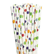 Multicolor Egg Print Stirring Straws | Bulk Sizes-Brew Glitter®