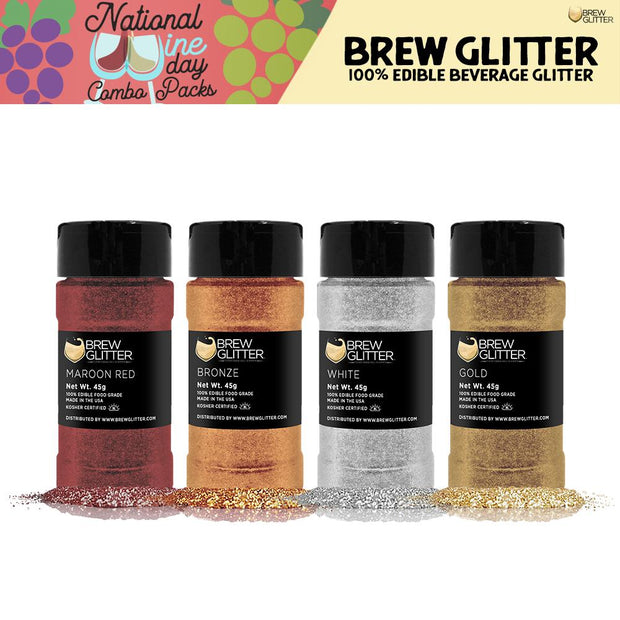 National Wine Day Brew Glitter Combo Pack A (4 PC SET)-Brew Glitter®