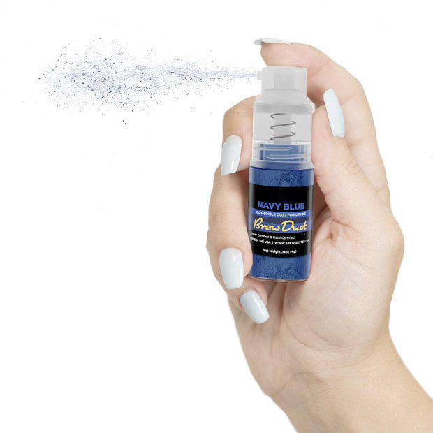 Navy Blue Edible Brew Dust | Mini Spray Pump-Brew Glitter®