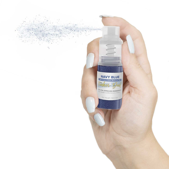 Navy Blue Edible Glitter Spray 4g Pump | Tinker Dust®-Brew Glitter®