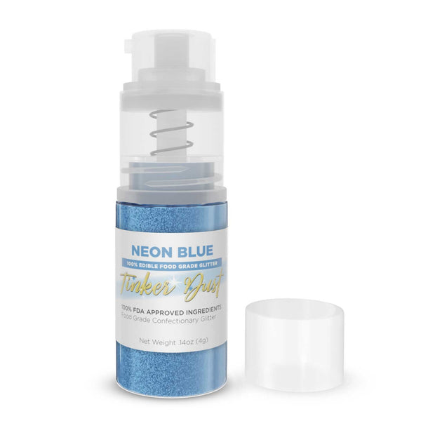 Neon Blue Edible Glitter Spray 4g Pump | Tinker Dust-Brew Glitter®