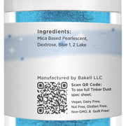Neon Blue Tinker Dust Food Grade Edible Glitter | Bulk Sizes-Brew Glitter®