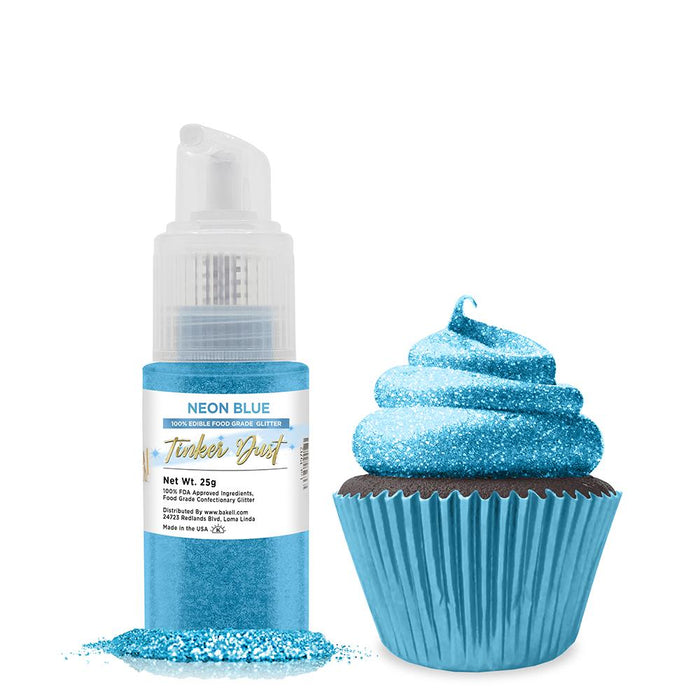 Neon Blue Tinker Dust Spray Pump by the Case | Private Label-Brew Glitter®