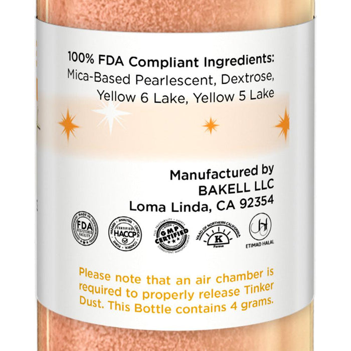 Neon Orange Edible Glitter Spray 4g Pump | Tinker Dust®-Brew Glitter®