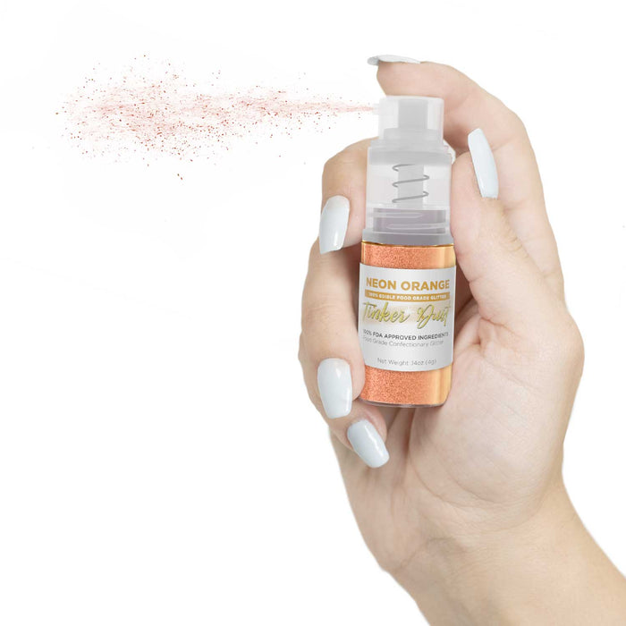 Neon Orange Tinker Dust® 4g Spray Pump | Wholesale Glitter-Brew Glitter®