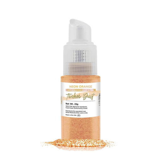 Neon Orange Tinker Dust Edible Glitter Spray Pump-Brew Glitter®