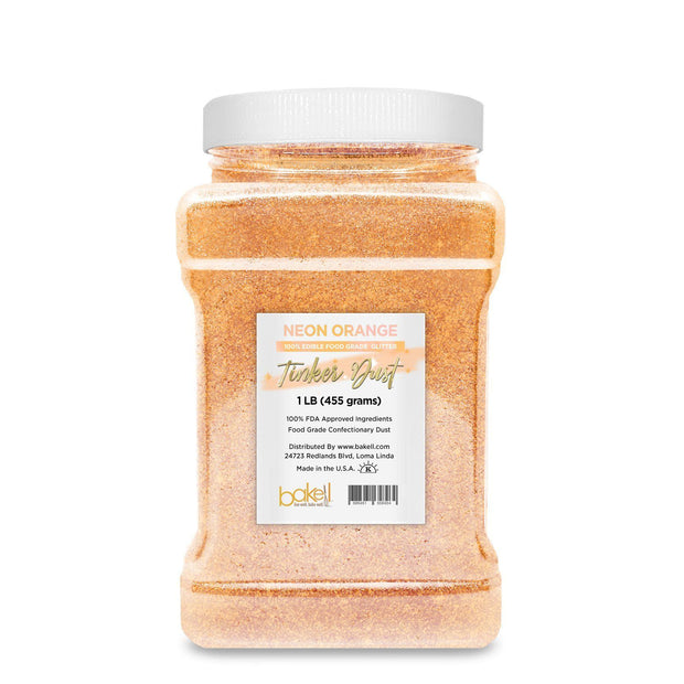 Neon Orange Tinker Dust Food Grade Edible Glitter | Bulk Sizes-Brew Glitter®