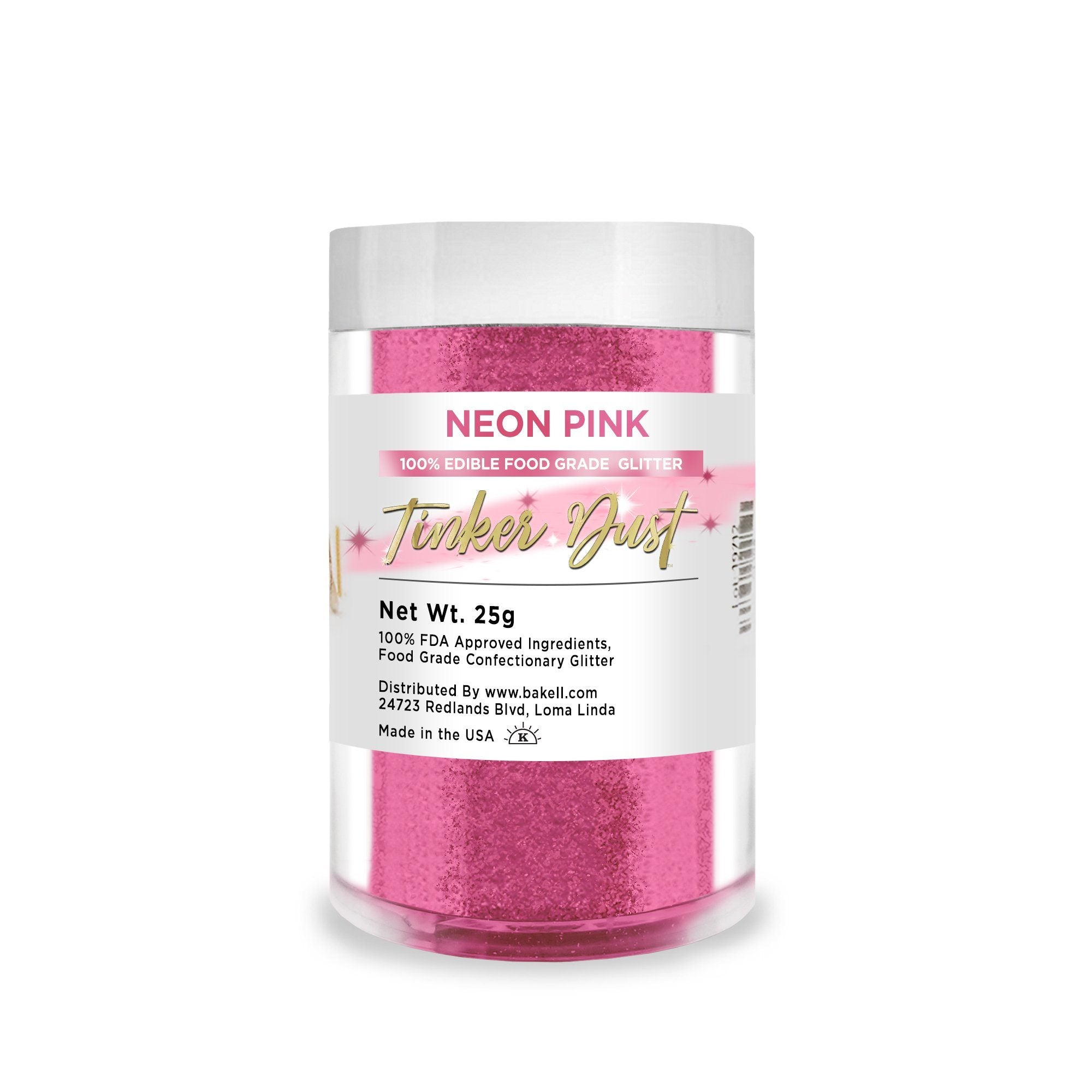 Buy Neon Pink Tinker Dust Food Grade Edible Glitter, Bulk Sizes, $$37.98  USD