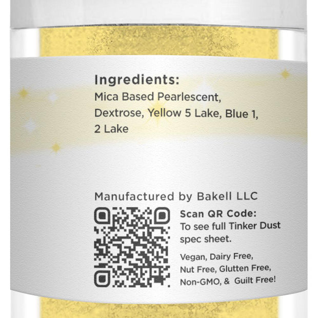 Neon Yellow Tinker Dust Food Grade Edible Glitter | Bulk Sizes-Brew Glitter®