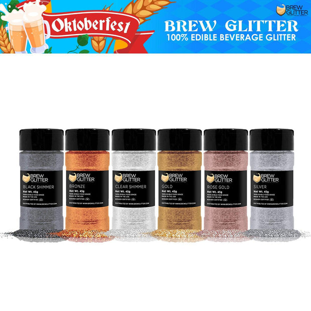 Oktoberfest O'zapft Is Brew Glitter Shaker Combo Pack (6 PC SET)-Brew Glitter®